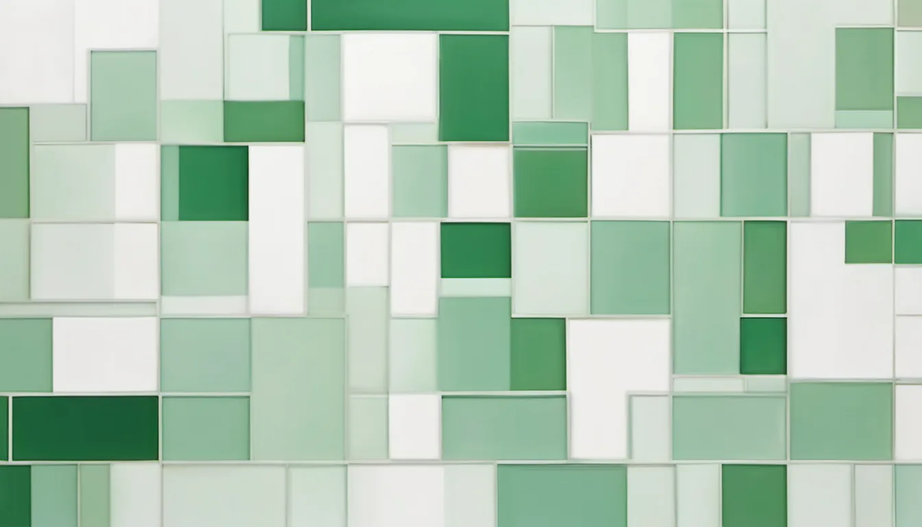 Abstract ordered ascending steps illustration in green and pale sage on white — decorative header for How We Compile These Figures