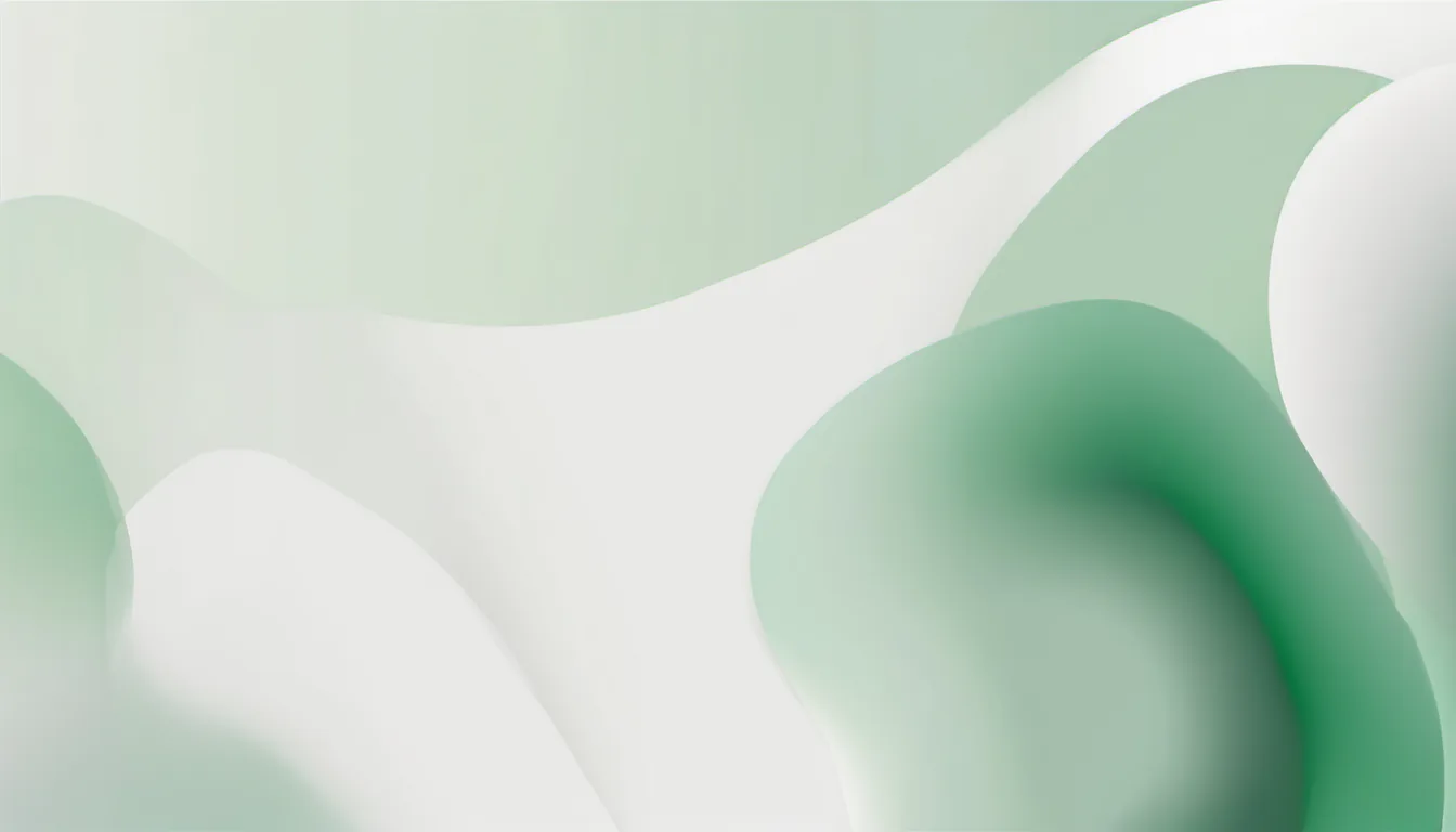 Abstract narrowing funnel illustration in green and pale sage on white — decorative header for Robot Mower Finder: Match a Mower to Your Lawn