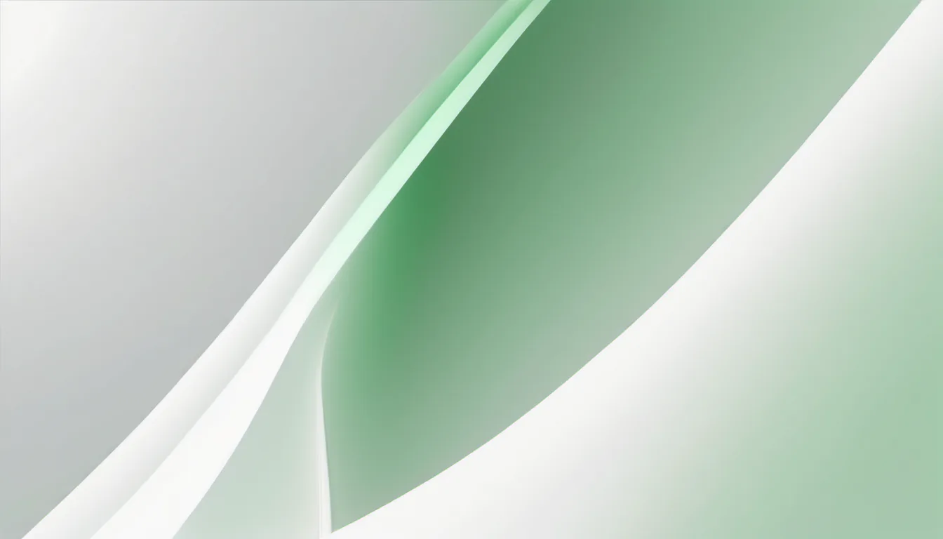 Abstract expansive horizon bands illustration in green and pale sage on white — decorative header for Robot Mowers for 1 Acre and Up Compared