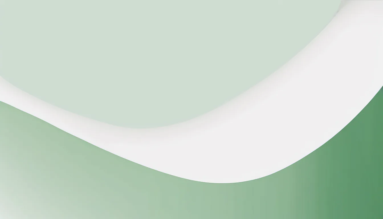 Abstract descending value steps illustration in green and pale sage on white — decorative header for Robot Mowers Under $1,000 Compared on Specs